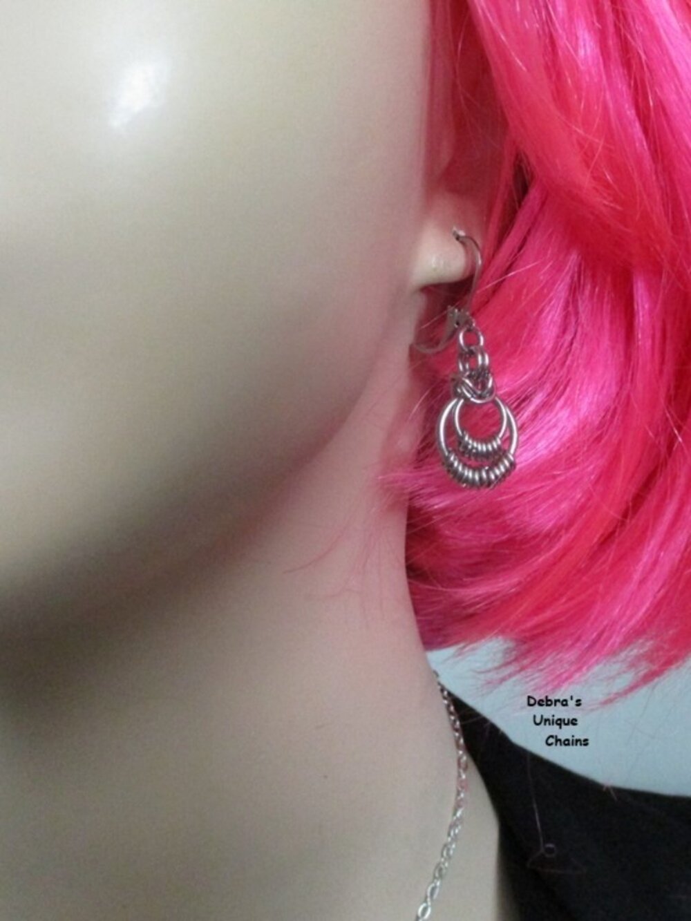 O Ring Chain Link Dangle Drop Earrings Rocker Boho Jewelry Stylish Design Fun